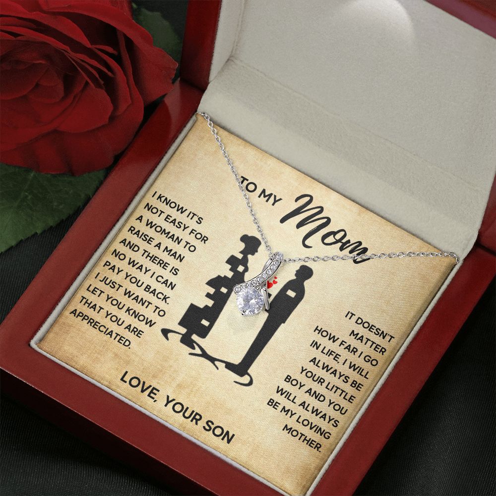TO MY MOM LITTLE BOY ALLURING NECKLACE GIFT SET