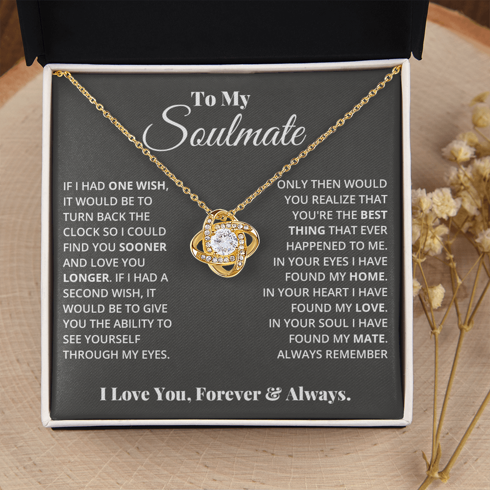 My Eyes - Soulmate Love Knot Necklace