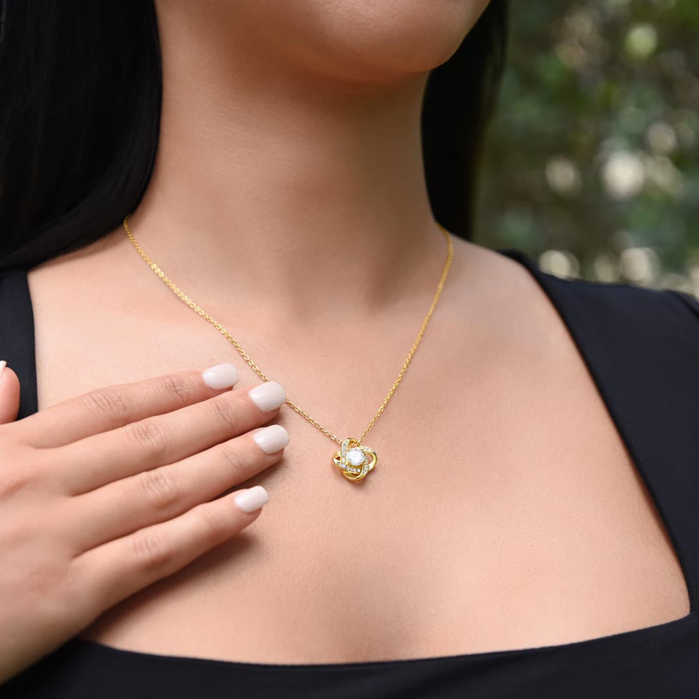 13TH WRAPPED LOVE KNOT NECKLACE GIFT SET