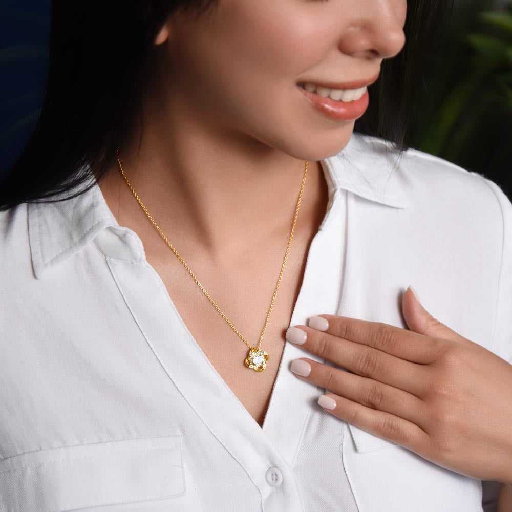 13TH WRAPPED LOVE KNOT NECKLACE GIFT SET