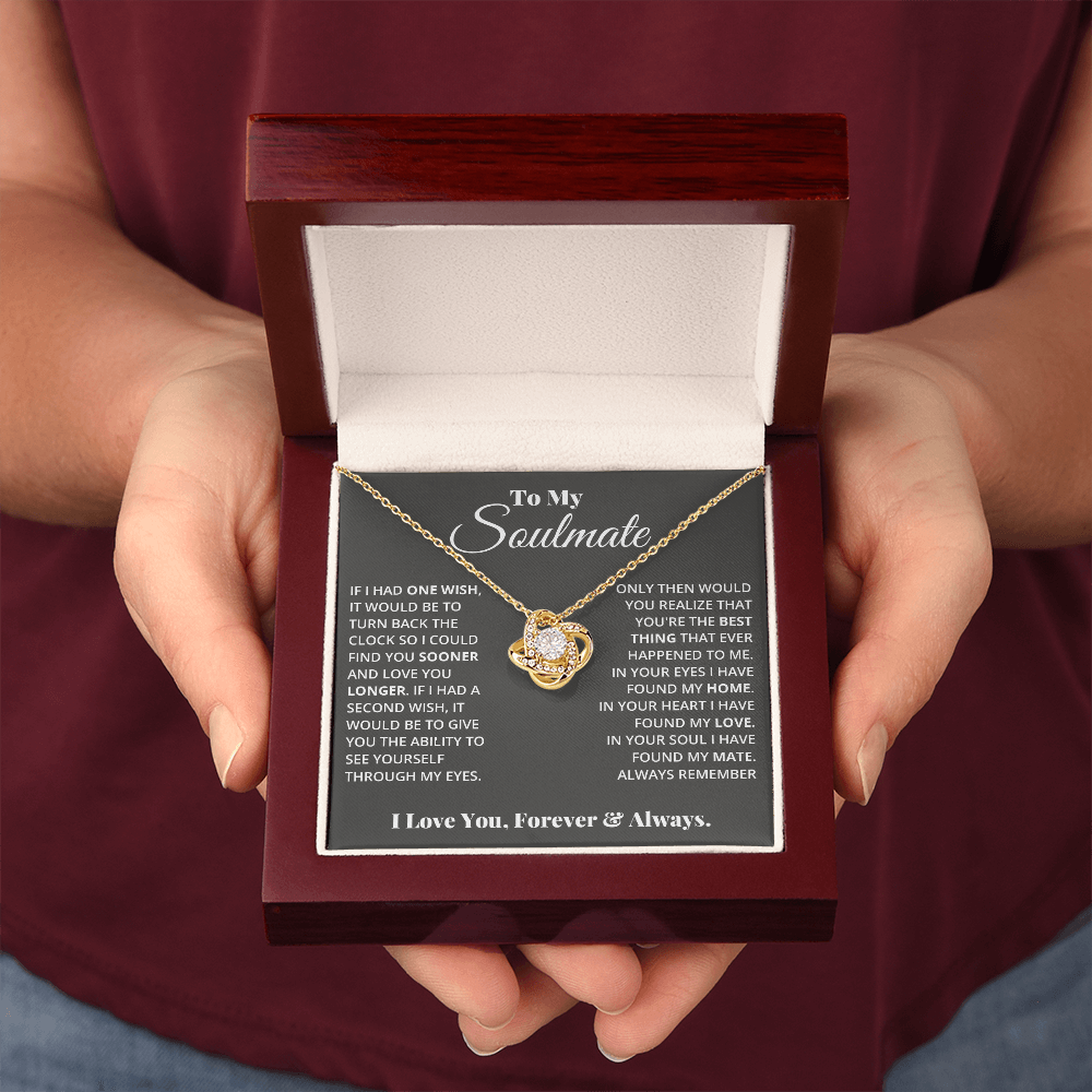 My Eyes - Soulmate Love Knot Necklace