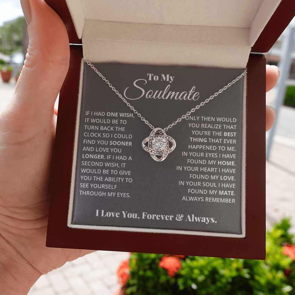 My Eyes - Soulmate Love Knot Necklace