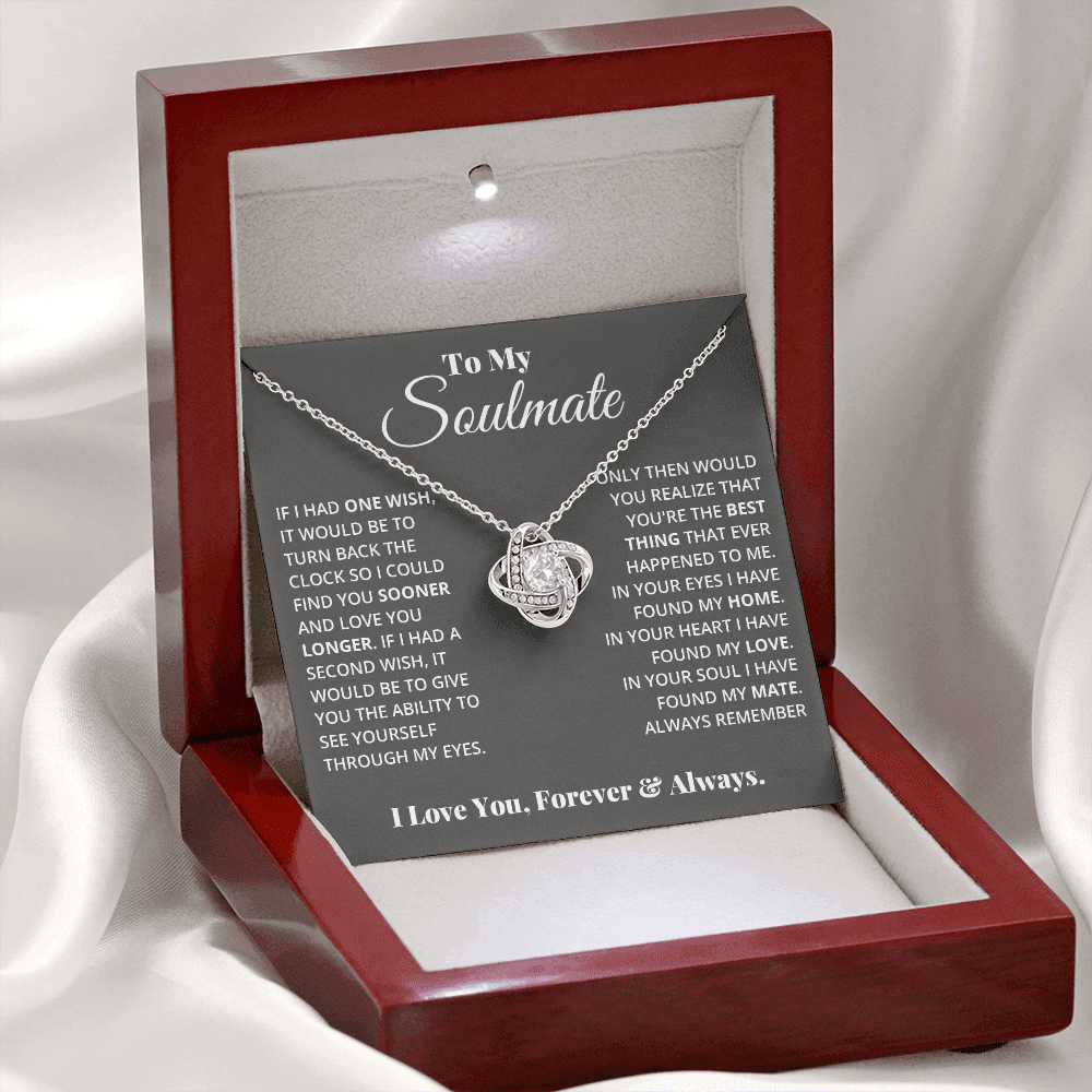 My Eyes - Soulmate Love Knot Necklace