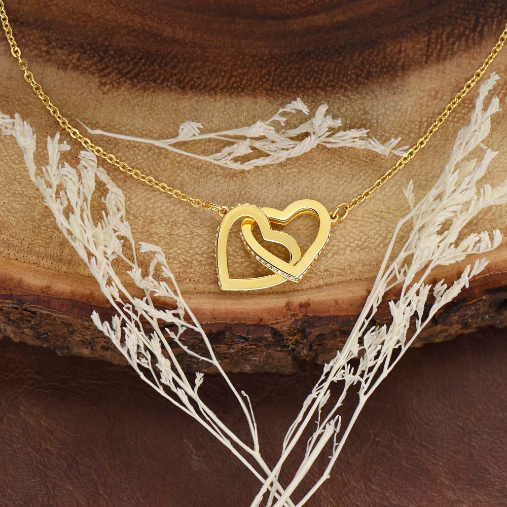 TO MY DAUGHTER IN LAW CIRCUS INTERLOCKING HEARTS NECKLACE GIFT SET