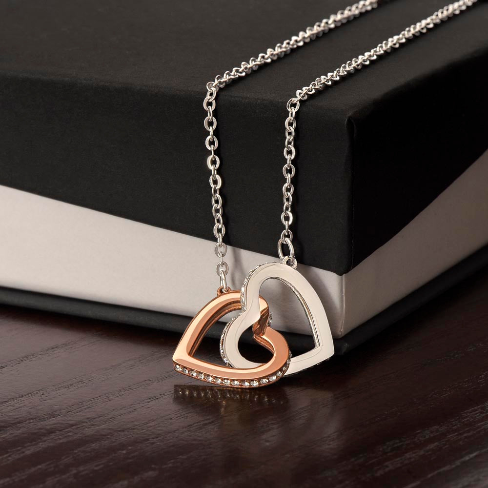 TO MY DAUGHTER IN LAW CIRCUS INTERLOCKING HEARTS NECKLACE GIFT SET