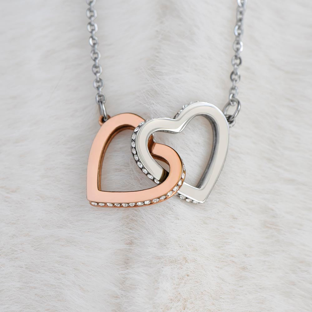 TO MY DAUGHTER IN LAW CIRCUS INTERLOCKING HEARTS NECKLACE GIFT SET