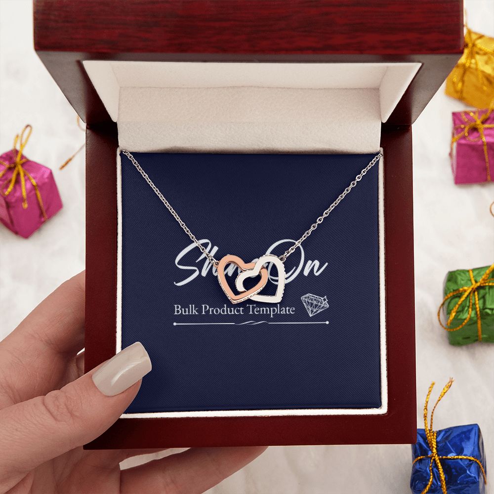 INTERLOCKING HEARTS NECKLACE GIFT SET