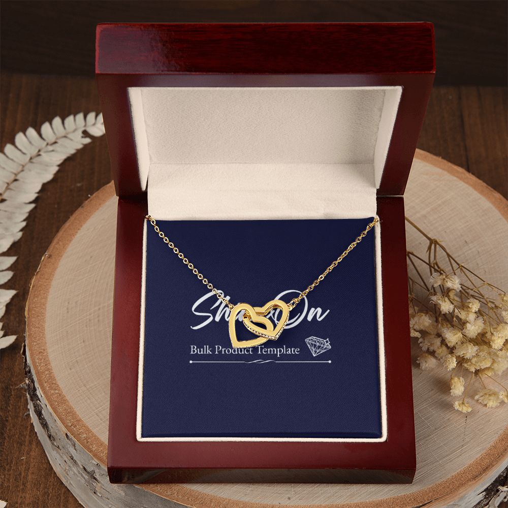 INTERLOCKING HEARTS NECKLACE GIFT SET