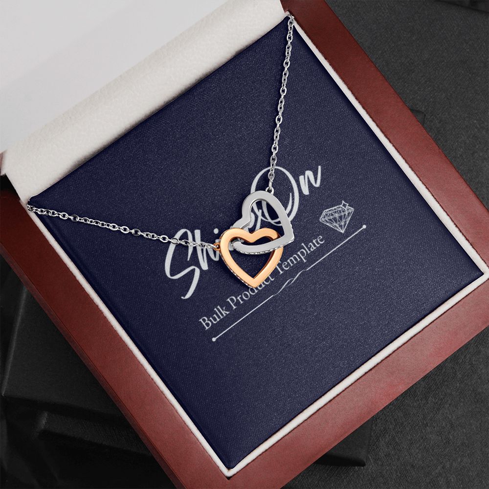 INTERLOCKING HEARTS NECKLACE GIFT SET