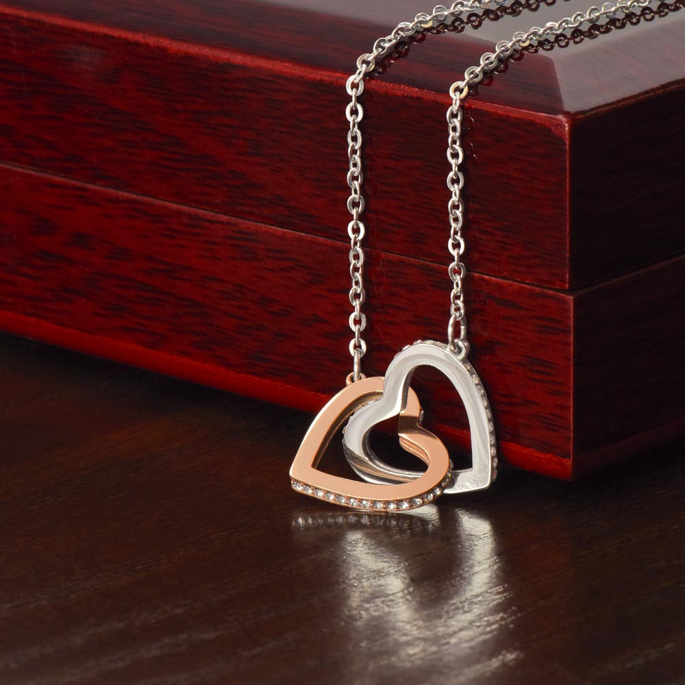 TO MY DAUGHTER IN LAW CIRCUS INTERLOCKING HEARTS NECKLACE GIFT SET