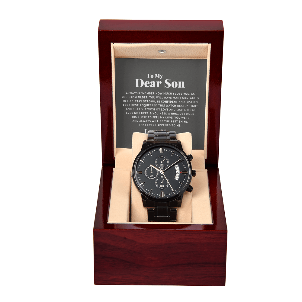 Men's Watch, To Dear Son, Always remember, Gift Watch
