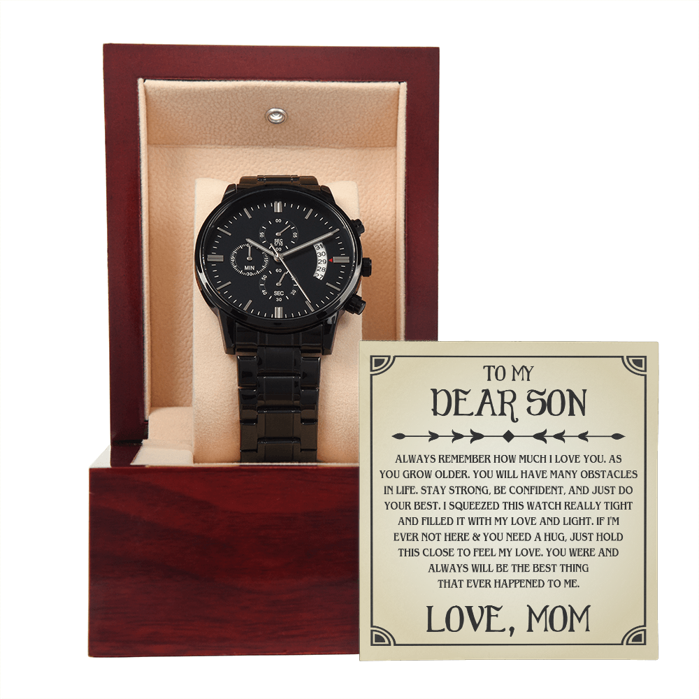 Men's Watch, To Son, Always remember, Gift Watch