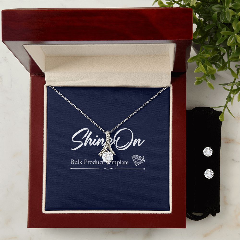 ALLURING BEAUTY NECKLACE AND EARRINGS GIFT SET