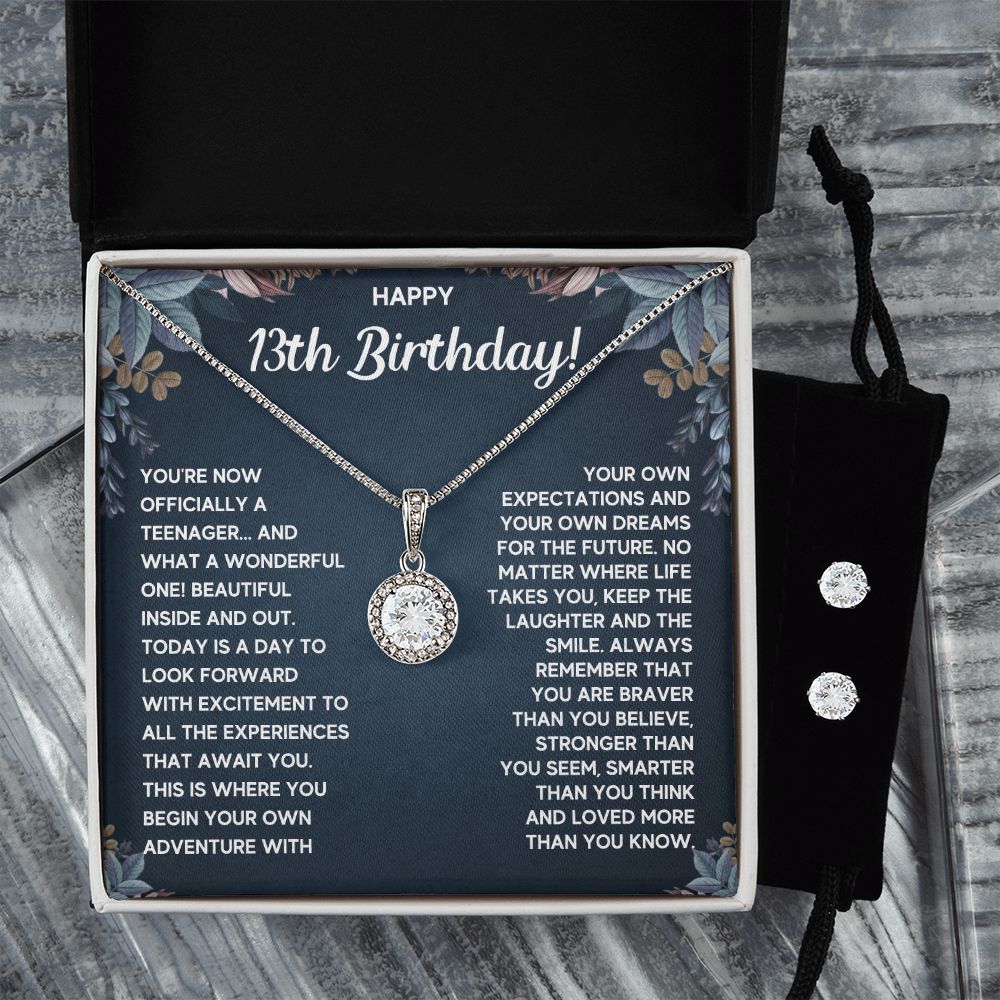 13TH DREAMS ETERNAL HOPE NECKLACE AND EARRINGS SET
