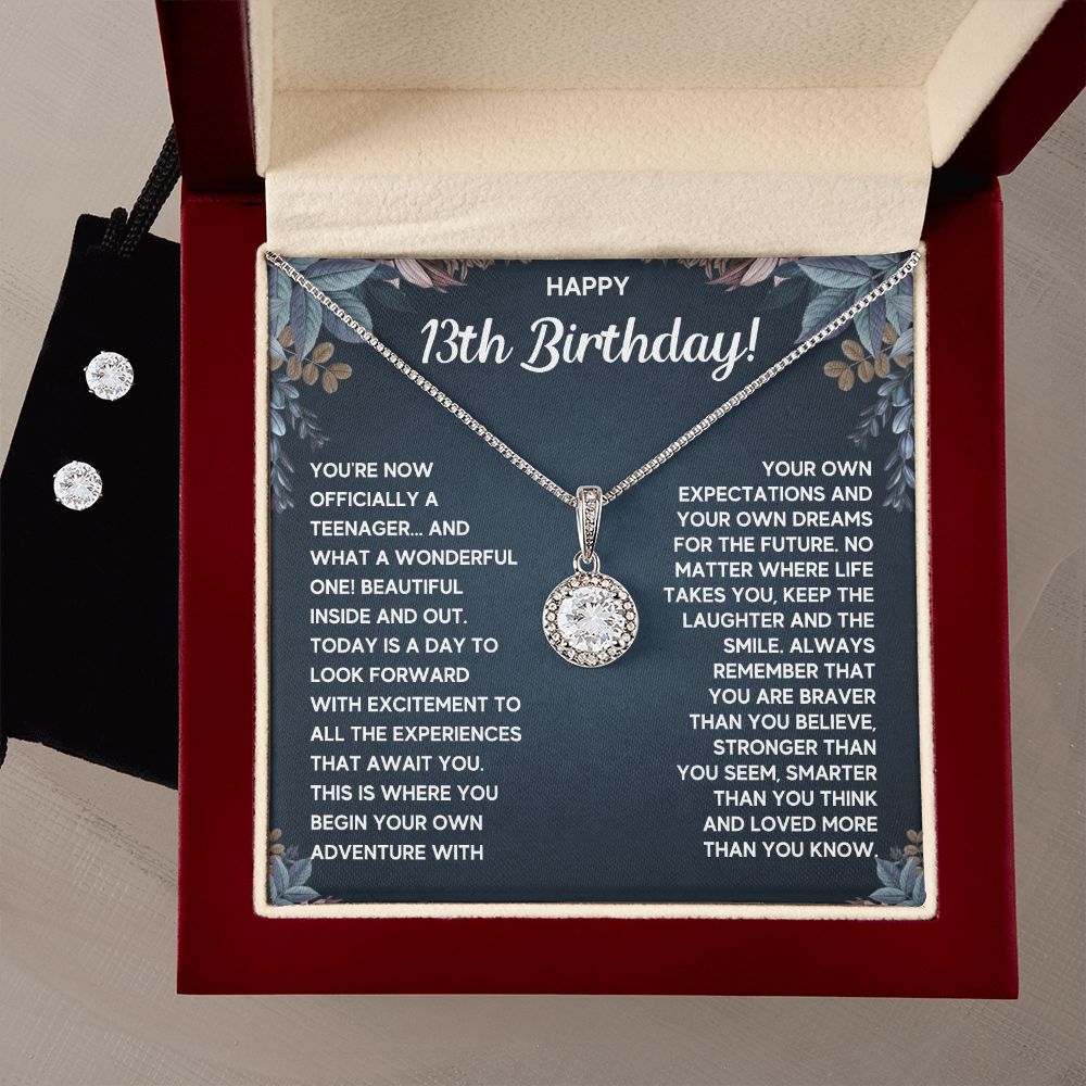 13TH DREAMS ETERNAL HOPE NECKLACE AND EARRINGS SET