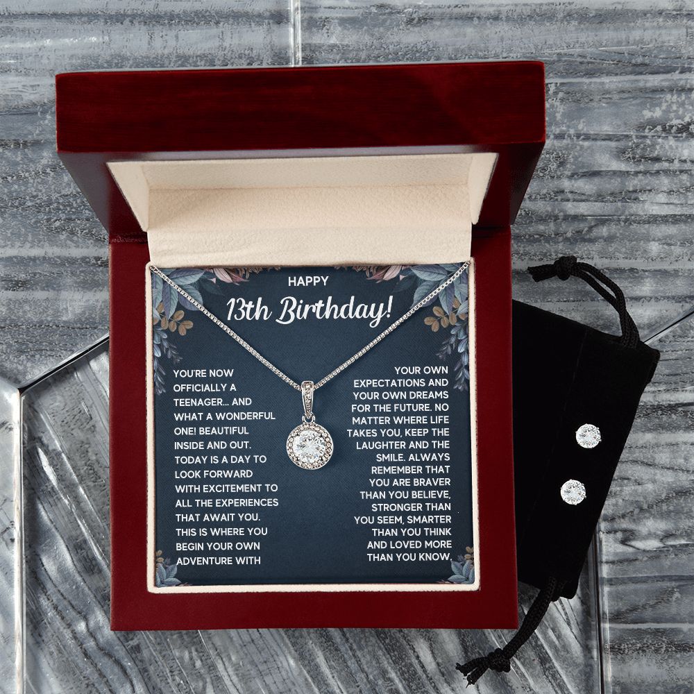 13TH DREAMS ETERNAL HOPE NECKLACE AND EARRINGS SET