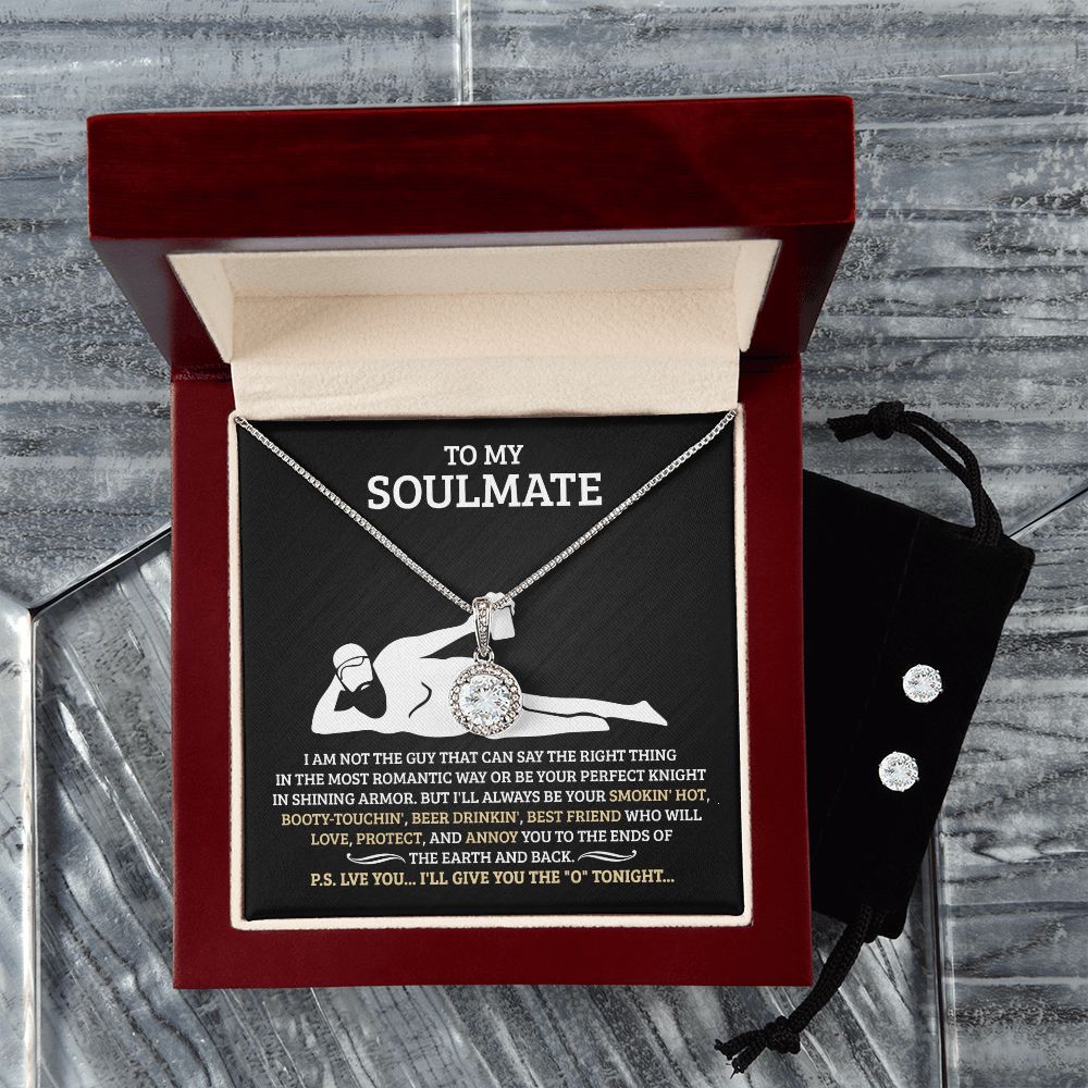 TO MY SOULMATE SMOOKIN HOT ETERNAL HOPE NECKLACE AND EARRINGS SET