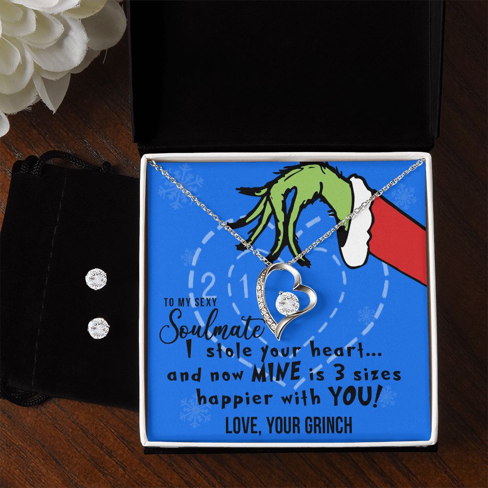 TO MY SEXY SOULMATE FOREVER LOVE NECKLACE GIFT SET - GRINCH