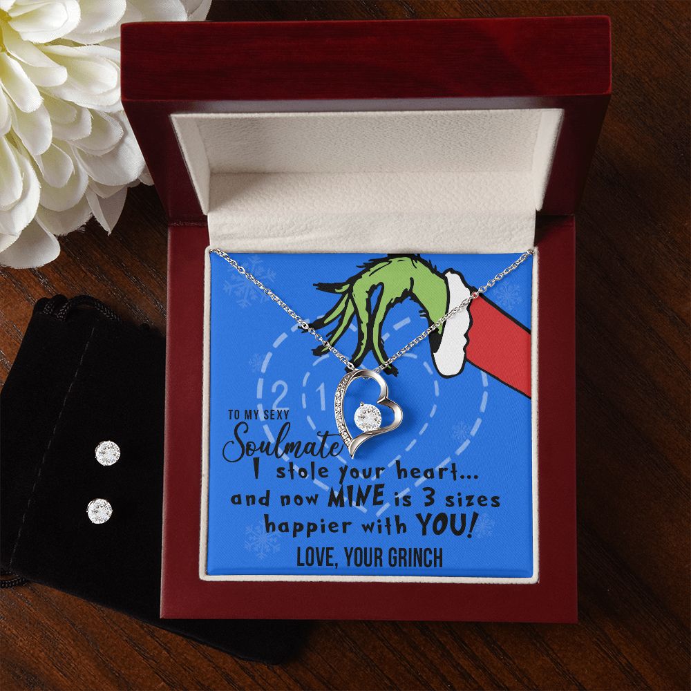 TO MY SEXY SOULMATE FOREVER LOVE NECKLACE GIFT SET - GRINCH