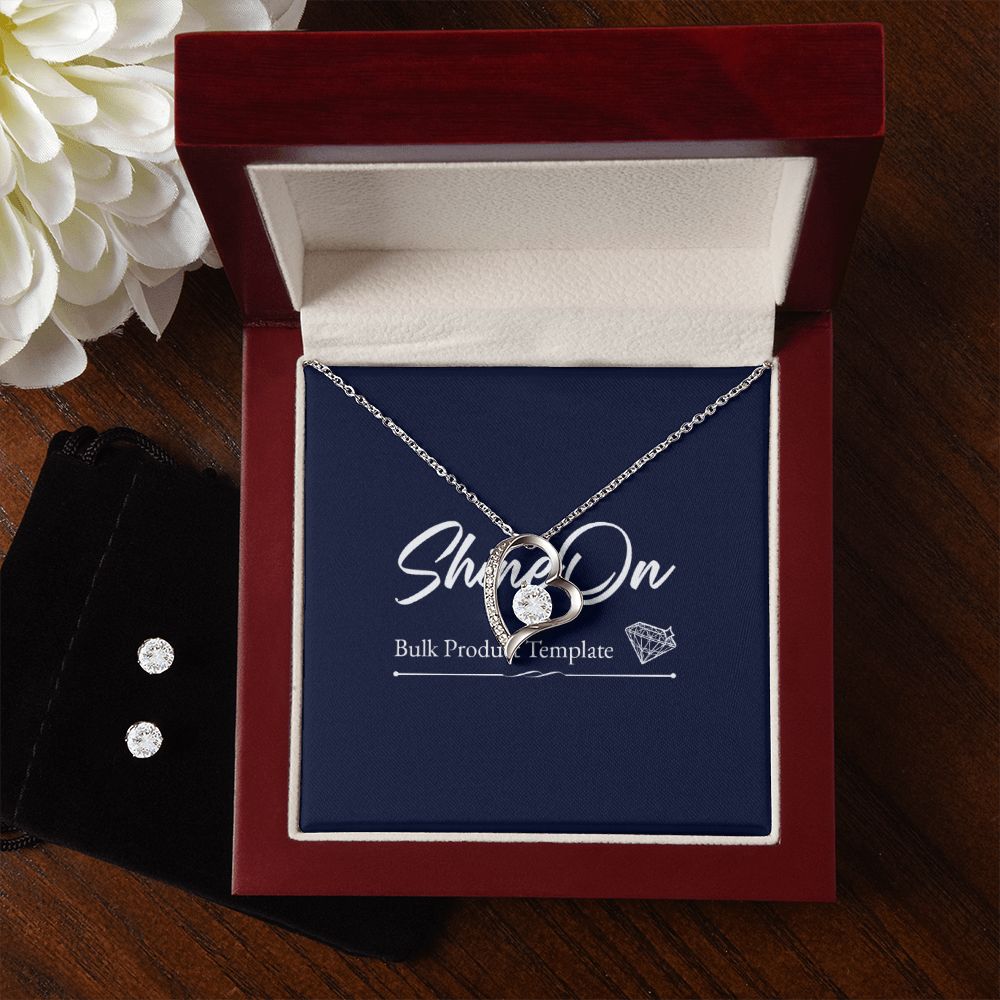 FOREVER LOVE NECKLACE AND EARRINGS SET