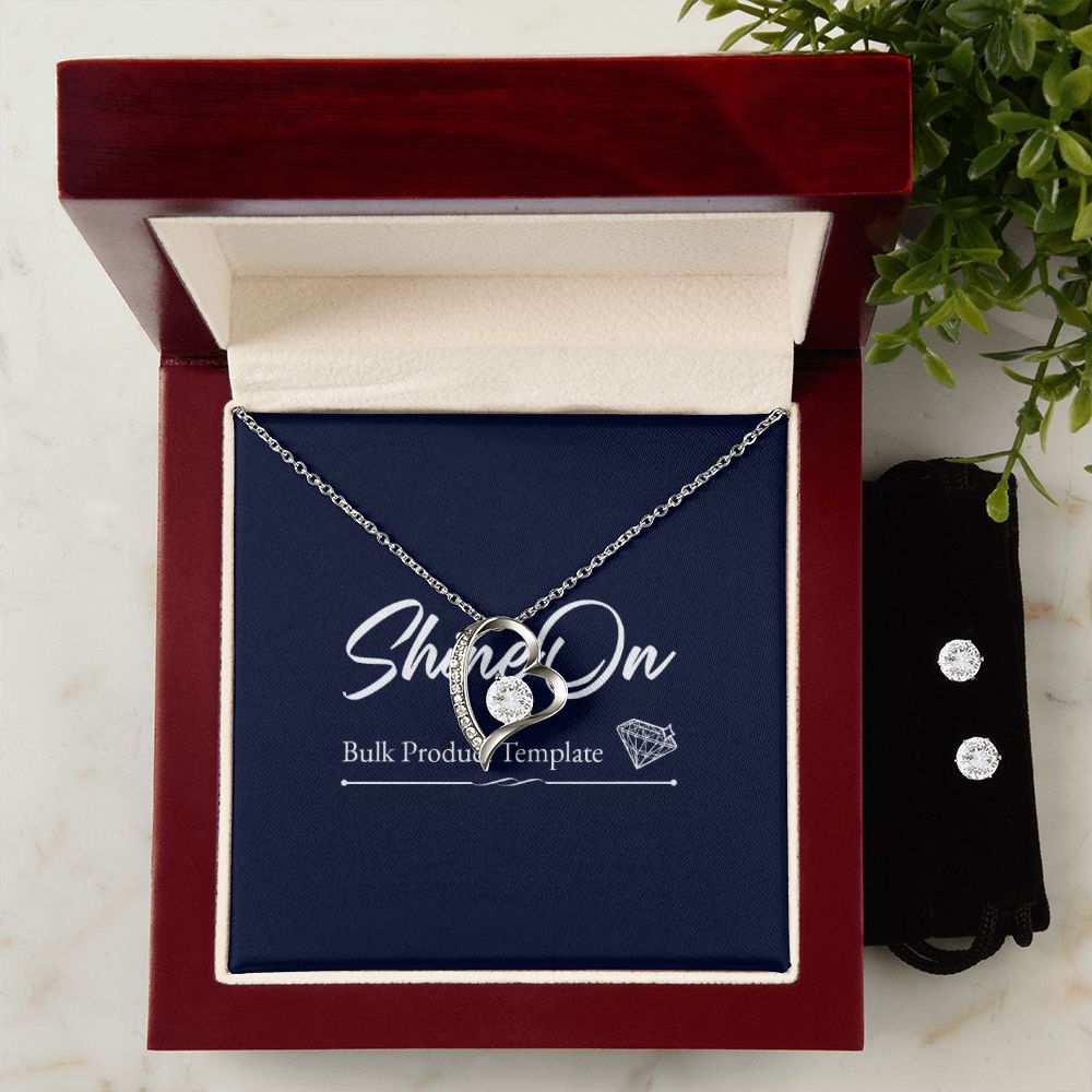 FOREVER LOVE NECKLACE AND EARRINGS SET