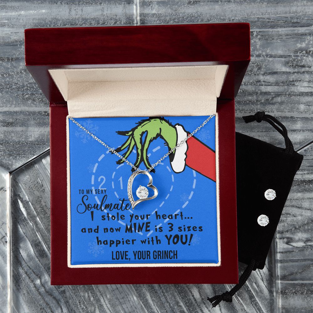 TO MY SEXY SOULMATE FOREVER LOVE NECKLACE GIFT SET - GRINCH