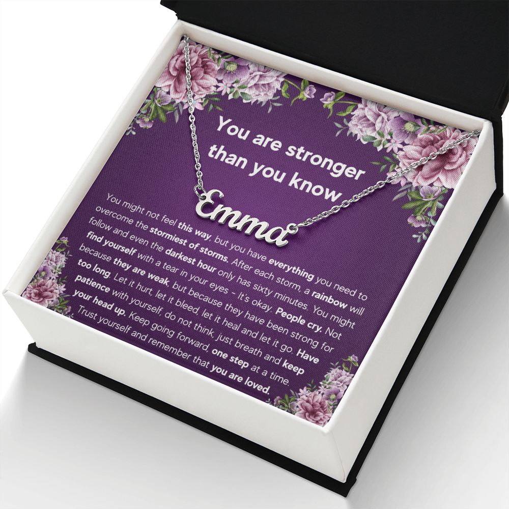 ENCOURAGEMENT STORM CUSTOM NAME NECKLACE