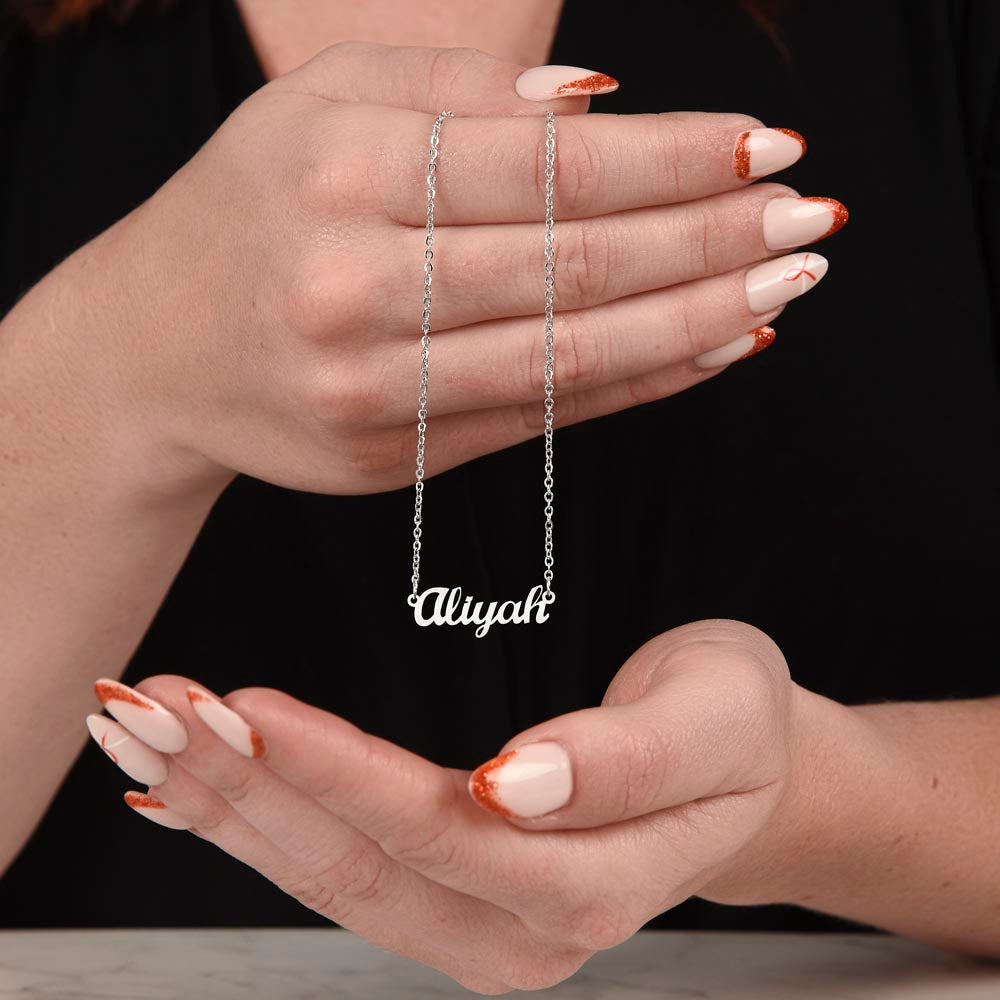 TO MY WIFE SOONER NAME NECKLACE GIFT SET
