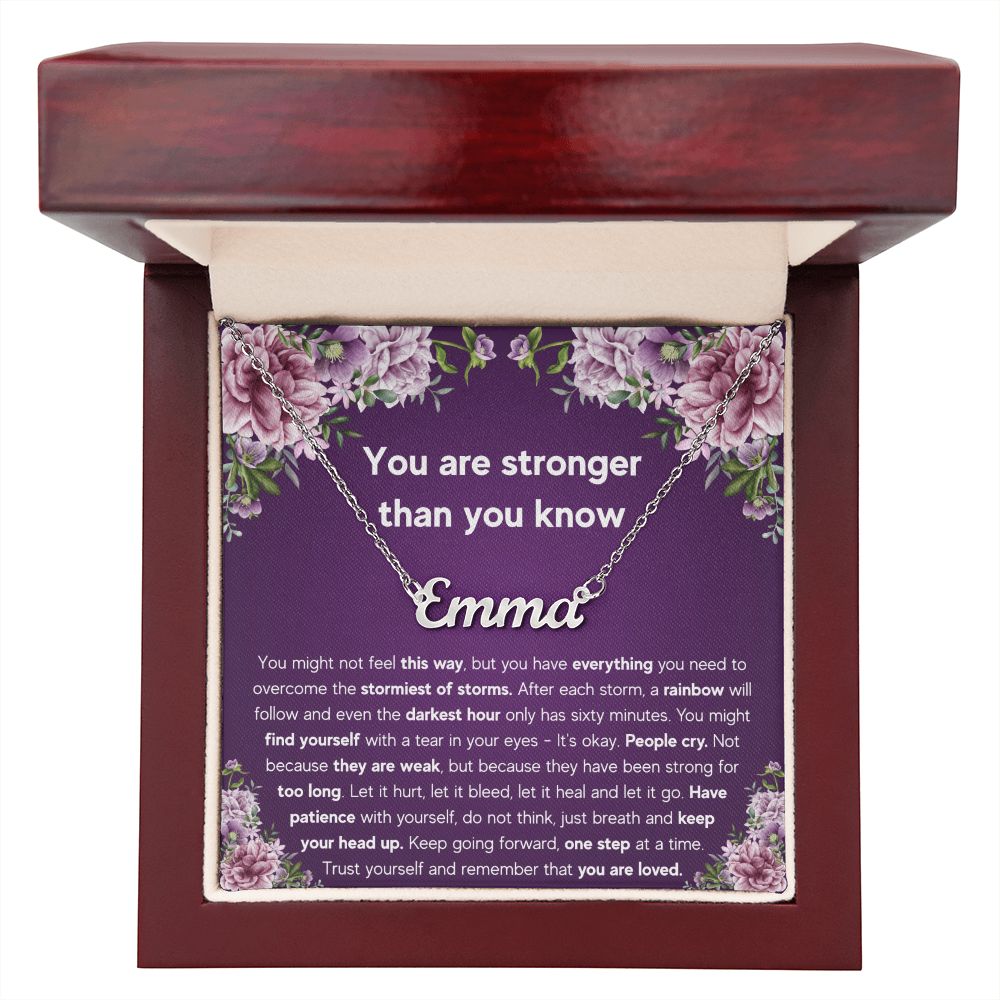 ENCOURAGEMENT STORM CUSTOM NAME NECKLACE