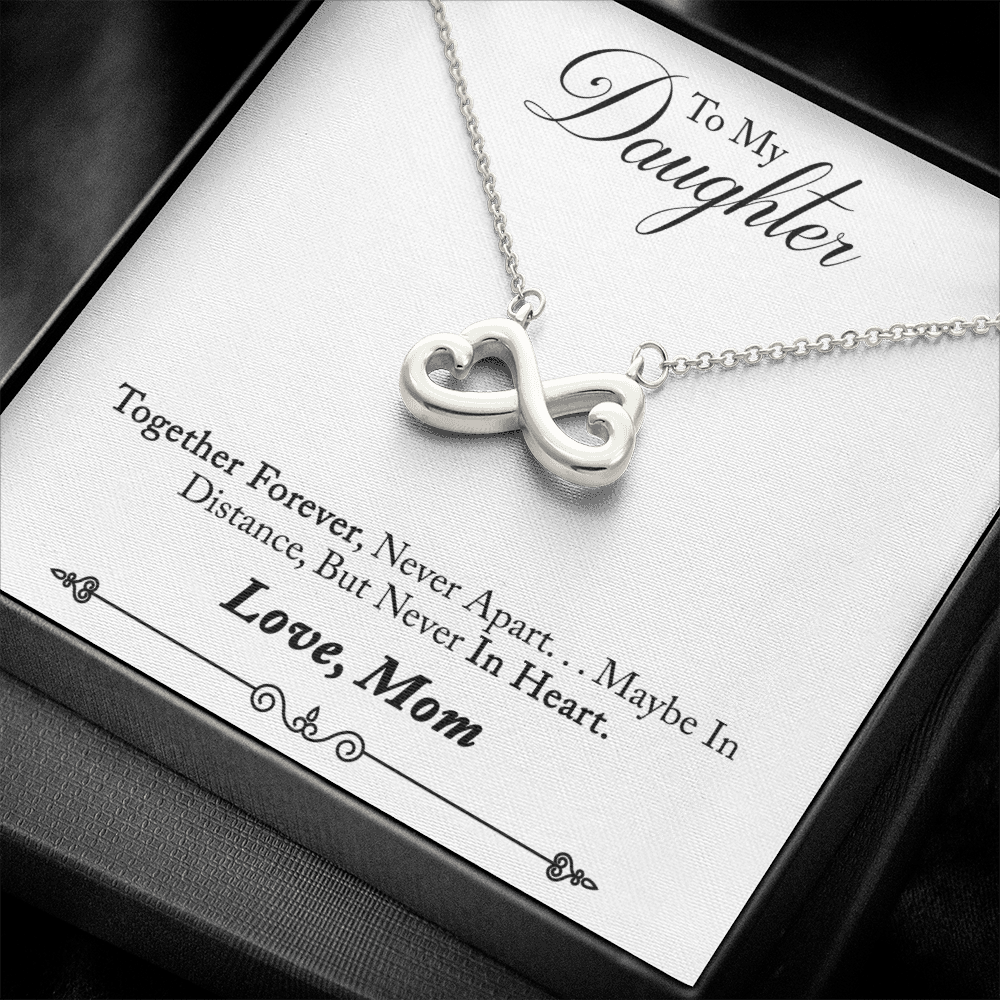 TO MY DAUGHTER IN HEART INFINITY NECKLACE GIFT SET