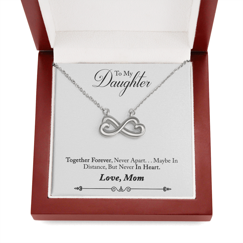 TO MY DAUGHTER IN HEART INFINITY NECKLACE GIFT SET