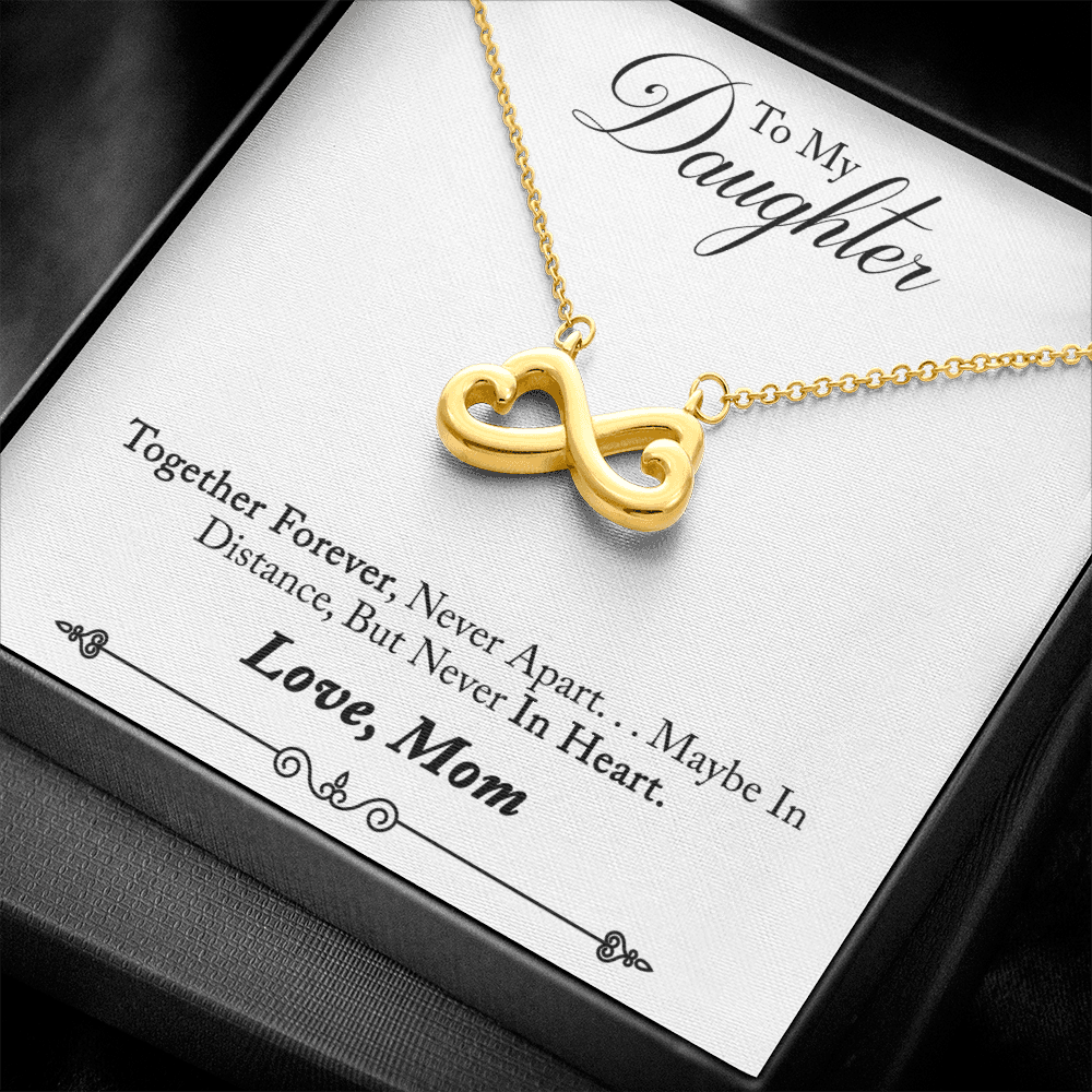 TO MY DAUGHTER IN HEART INFINITY NECKLACE GIFT SET