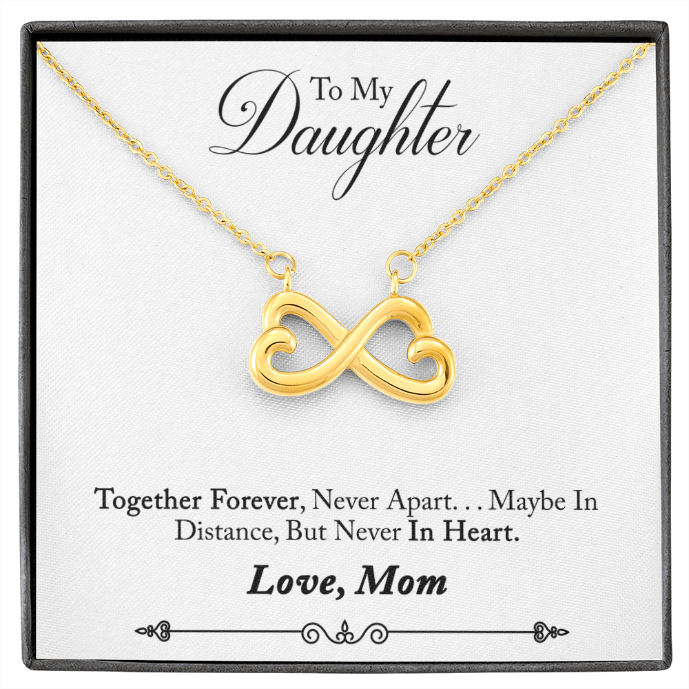 TO MY DAUGHTER IN HEART INFINITY NECKLACE GIFT SET