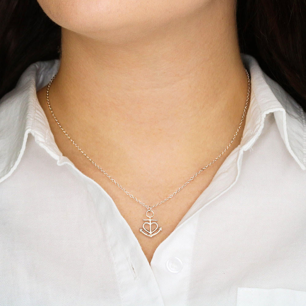 TO MY BESTFRIEND ANCHOR NECKLACE GIFT SET