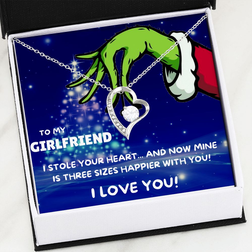 TO MY GIRLFRIEND FOREVER LOVE NECKLACE GIFT SET - GRINCH