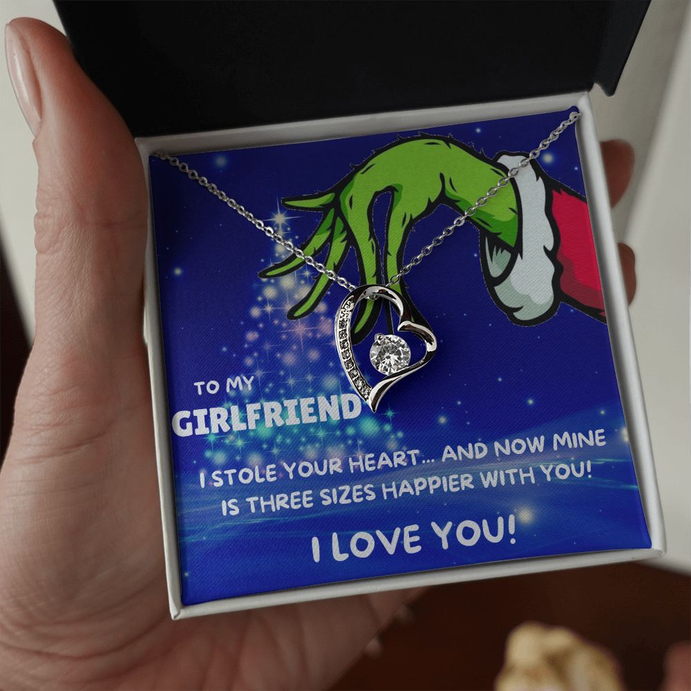 TO MY GIRLFRIEND FOREVER LOVE NECKLACE GIFT SET - GRINCH
