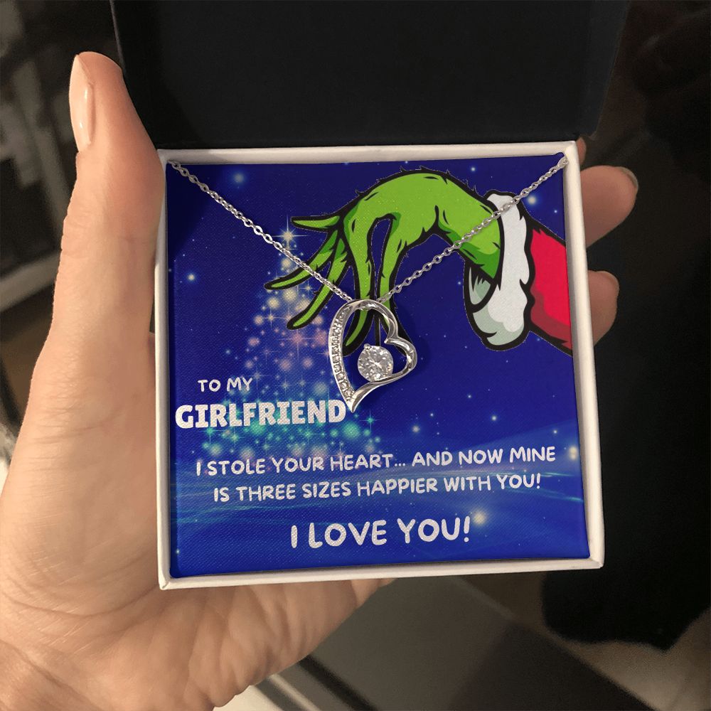 TO MY GIRLFRIEND FOREVER LOVE NECKLACE GIFT SET - GRINCH