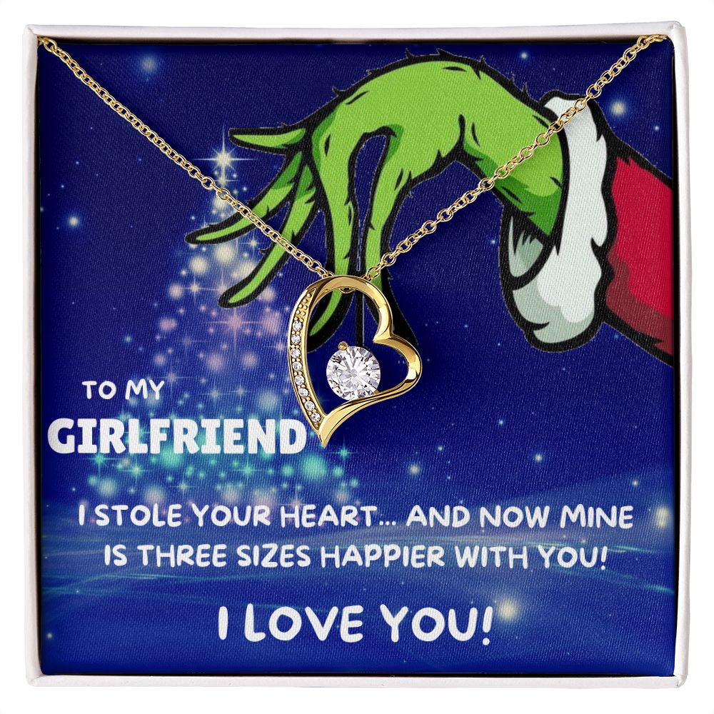 TO MY GIRLFRIEND FOREVER LOVE NECKLACE GIFT SET - GRINCH