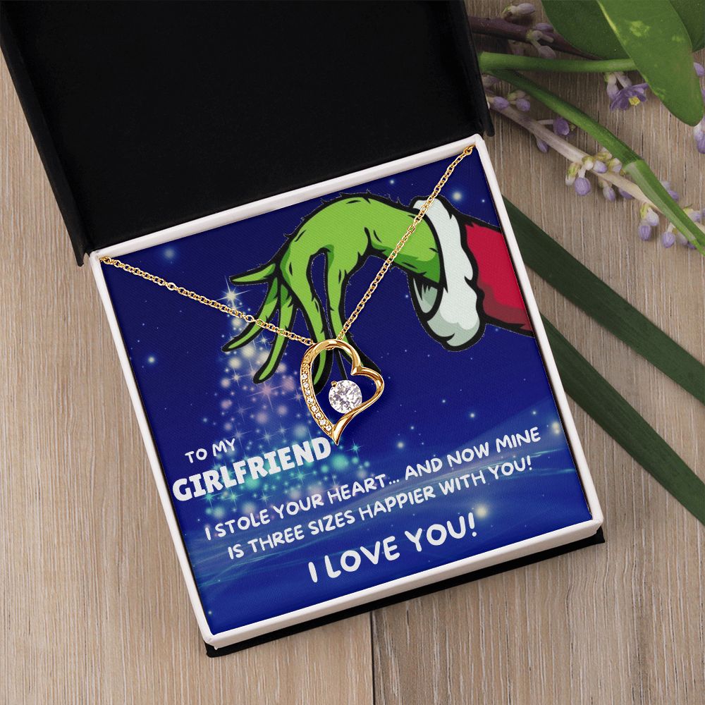 TO MY GIRLFRIEND FOREVER LOVE NECKLACE GIFT SET - GRINCH