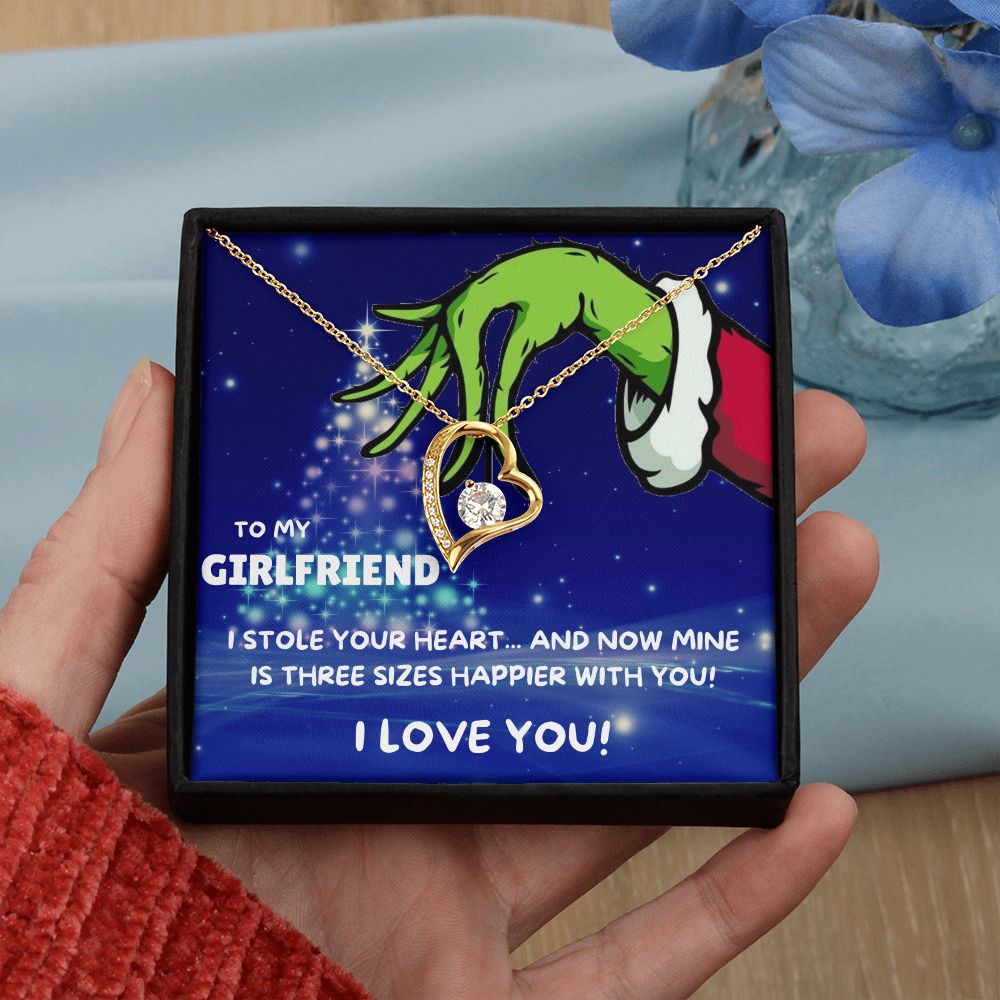 TO MY GIRLFRIEND FOREVER LOVE NECKLACE GIFT SET - GRINCH