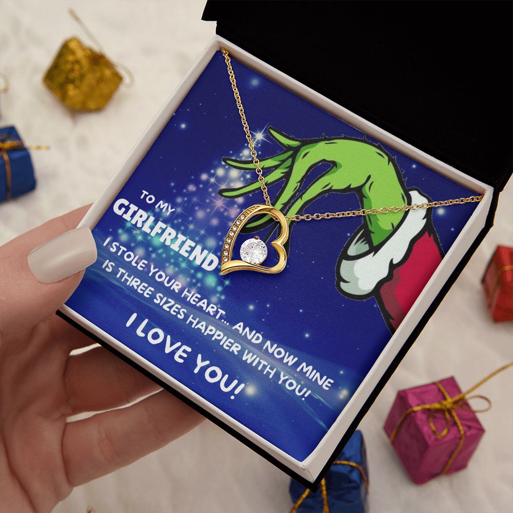 TO MY GIRLFRIEND FOREVER LOVE NECKLACE GIFT SET - GRINCH
