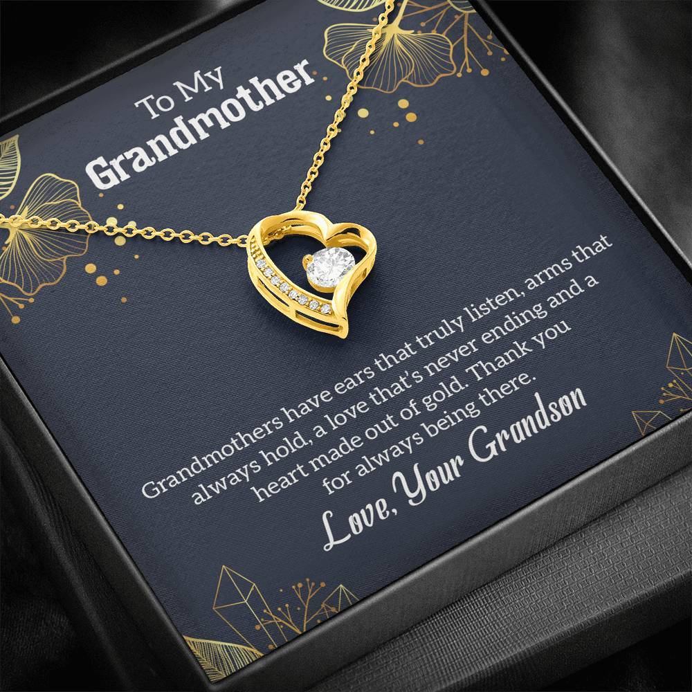 To My Grandmother - Heart Made Out of Gold - From Grandson