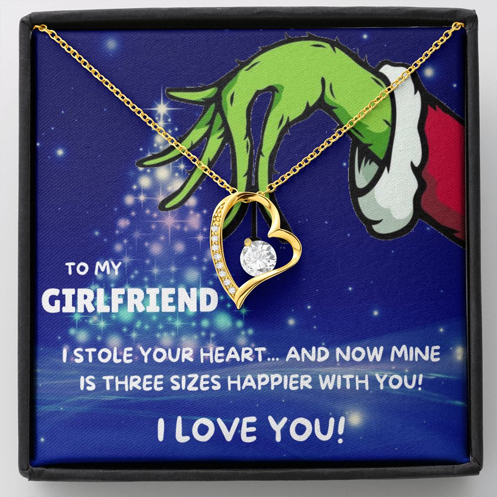 TO MY GIRLFRIEND FOREVER LOVE NECKLACE GIFT SET - GRINCH