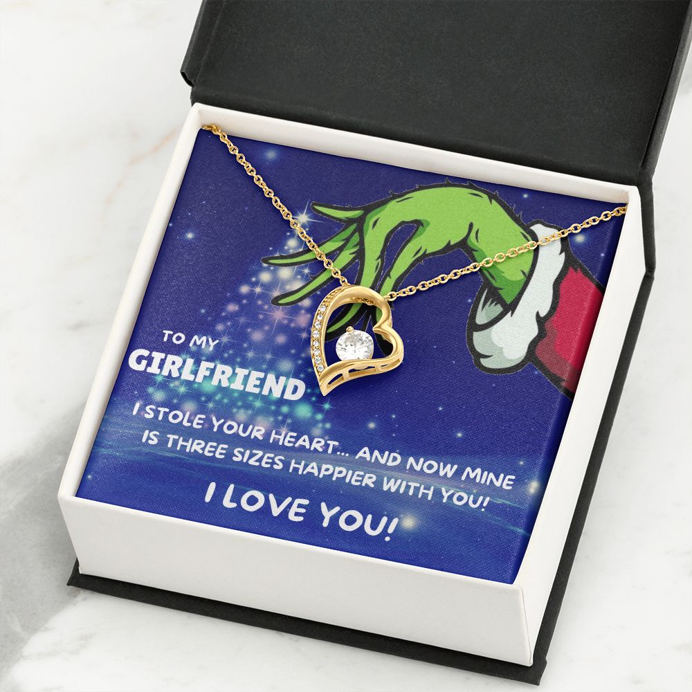 TO MY GIRLFRIEND FOREVER LOVE NECKLACE GIFT SET - GRINCH
