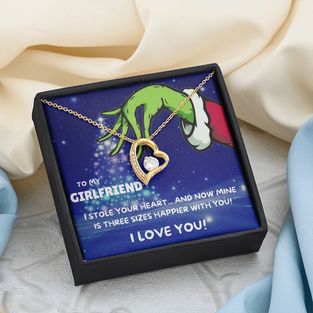 TO MY GIRLFRIEND FOREVER LOVE NECKLACE GIFT SET - GRINCH
