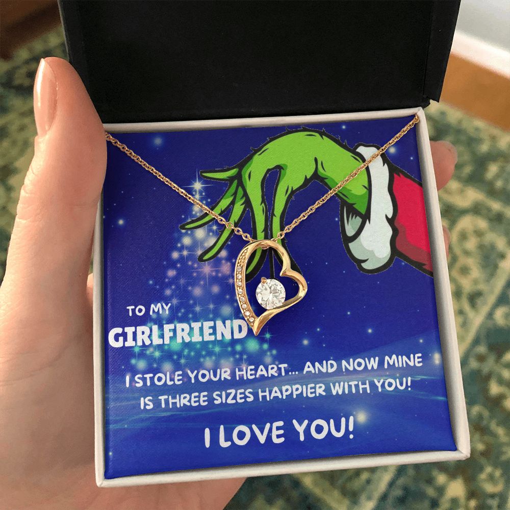 TO MY GIRLFRIEND FOREVER LOVE NECKLACE GIFT SET - GRINCH