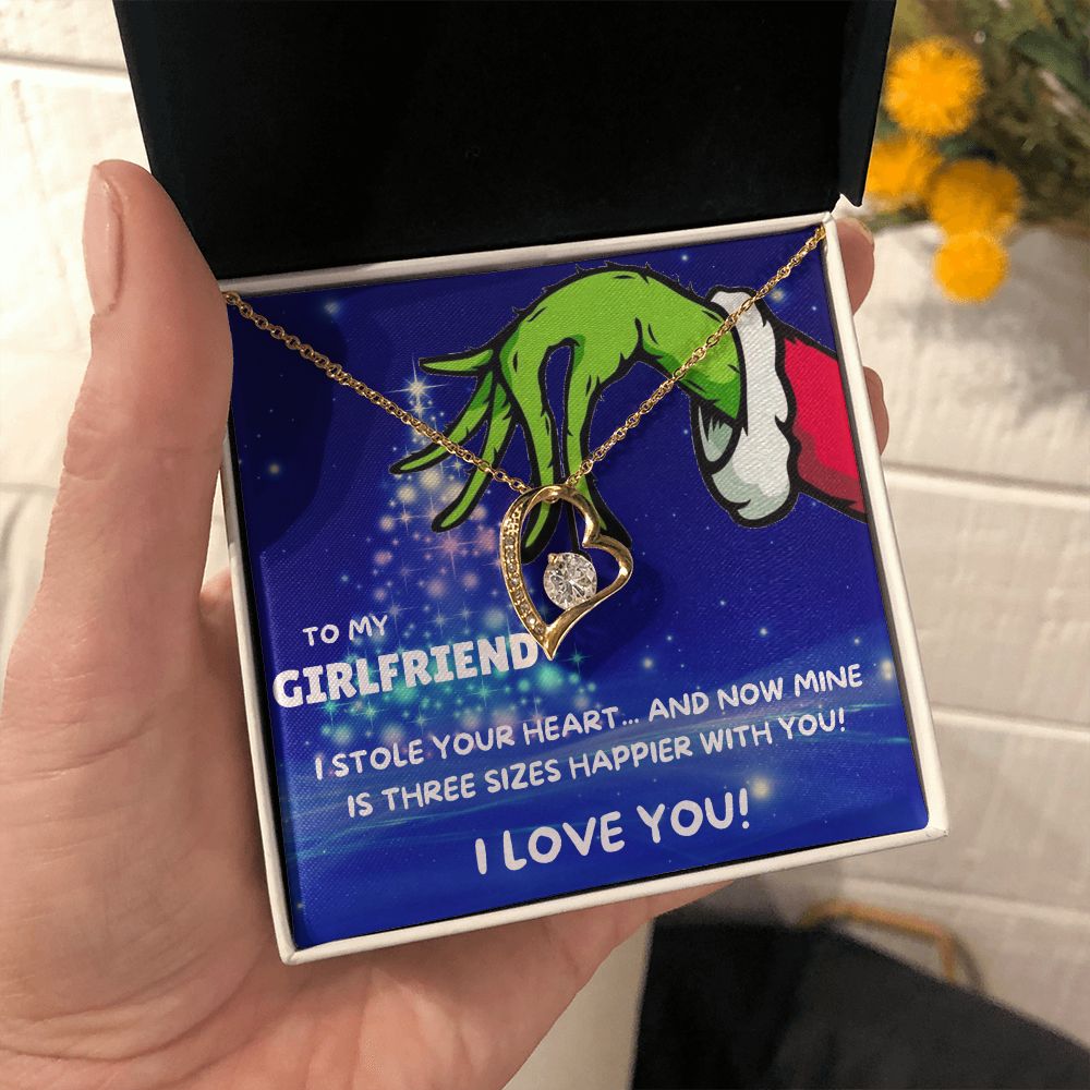 TO MY GIRLFRIEND FOREVER LOVE NECKLACE GIFT SET - GRINCH