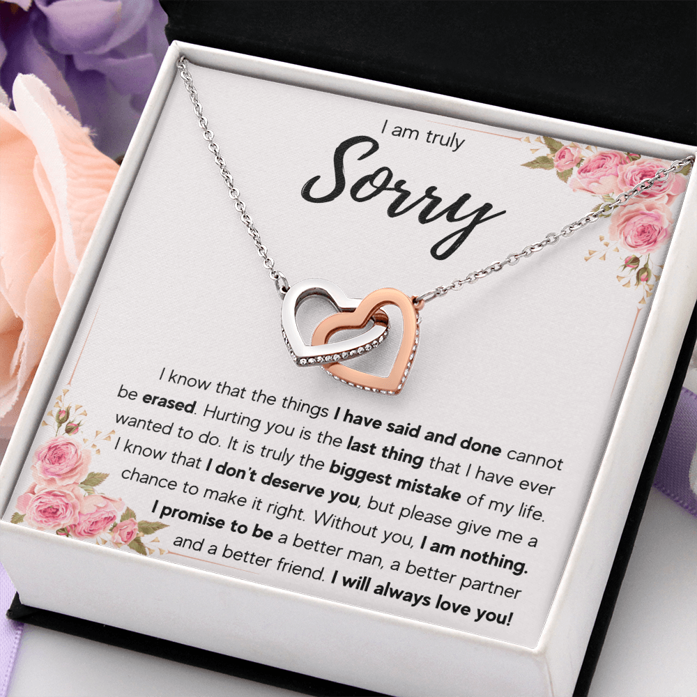 I'M SORRY MISTAKE INTERLOCKING NECKLACE GIFT SET