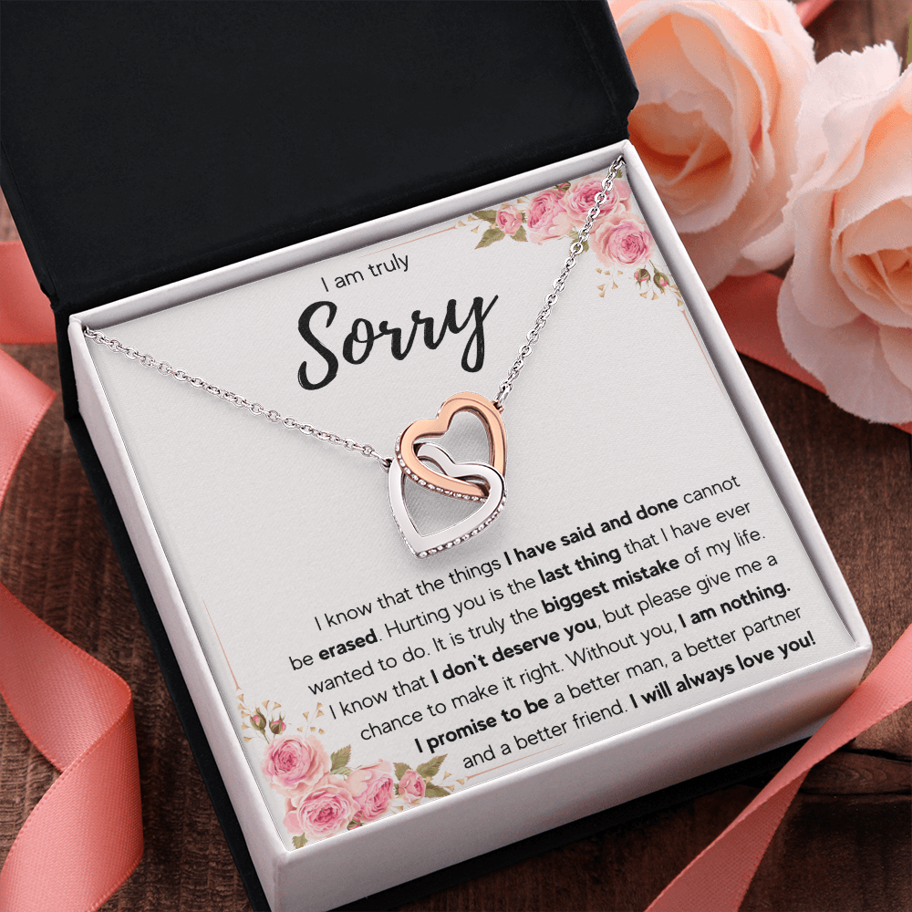 I'M SORRY MISTAKE INTERLOCKING NECKLACE GIFT SET