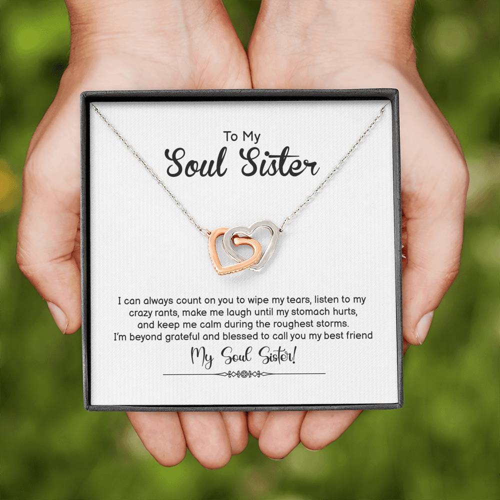 Soul Sister, I Can Always Count on You, Interlocking Hearts Necklace